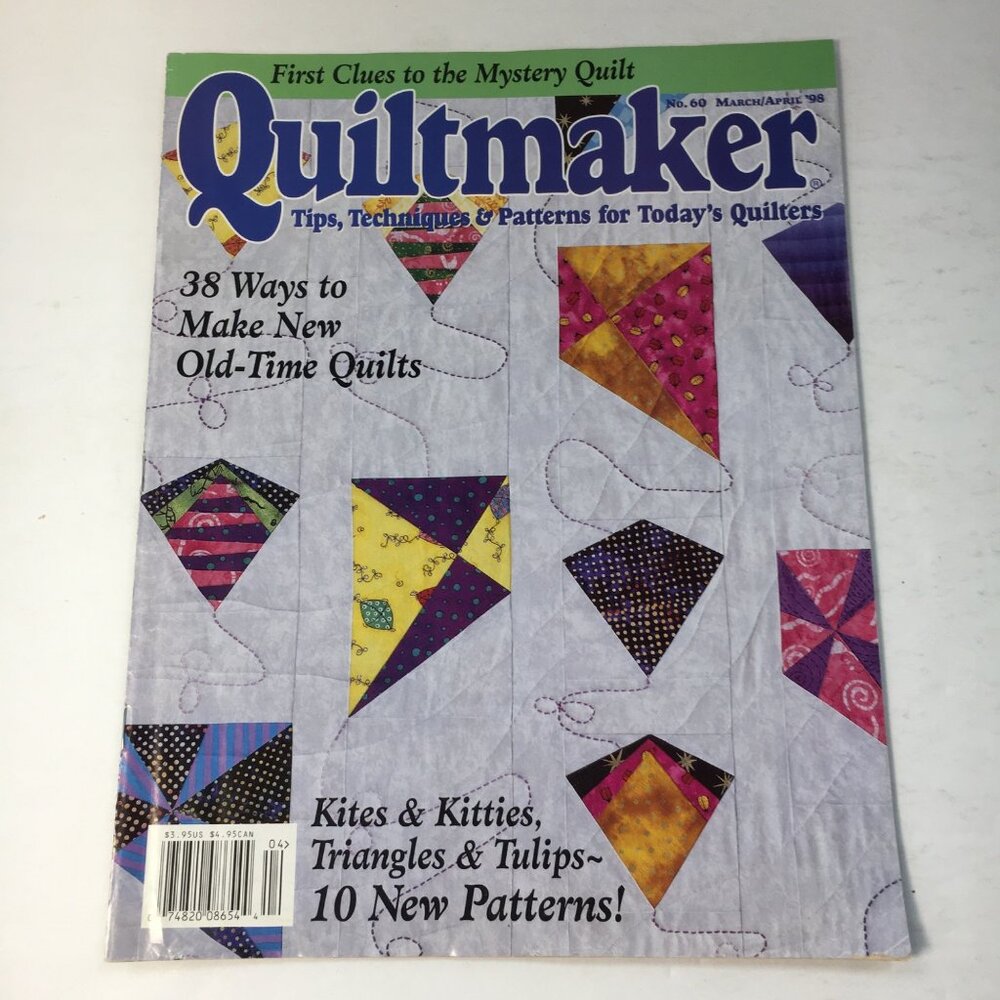 Quiltmaker Magazine Issue No. 60 March/April 1998 Tips Techniques And Patterns
